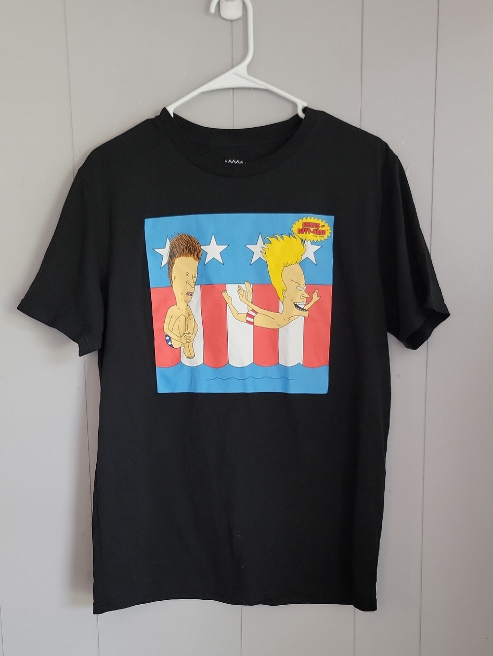 Beavis And Butthead Men's Shirt Medium Black Short Sleeve T-Shirt